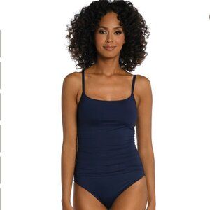 La Blanca One Piece Swimsuit - Indigo Size 16 NWT